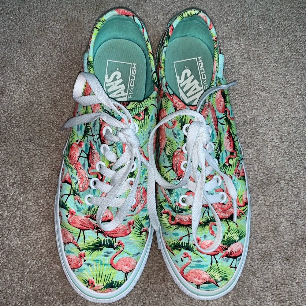 pink flamingo vans shoes